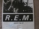 R.E.M. Original 1st. Concert Poster 13.5 x 20