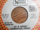 northern soul SAMANTHA JONES ray of sunshine 7” 45 OG USA UA demo MINT 