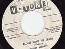 RARE NORTHERN SOUL POPCORN 45 BOBBY BENNETT ALONE WITH MY TEARS V-TONE 502 PROMO