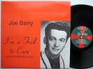 JOE BARRY I'm A Fool To Care HIS FATS DOMINO SOUND Near-Mint DENMARK LP Pressing
