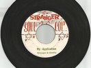 STRANGER & GLADDY / MY APPLICATION / VERSION / 7'' / VG+