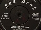 THE WAILERS & THE MIGHTY VIKINGS.LONESOME FEELINGS/THERE SHE GOES.SKA BEAT JB211