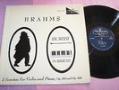 BRAHMS 2 Sonatas for Violin and Piano MORINI and POMMERS Westminster WXN 18592