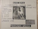 DAVID BOWIE MOONLIGHT SPECIAL HAMMERSMITH ODEON 28TH JUNE 1983 VINYL  8 TRACKS