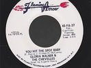 GLORIA WALKER & THE CHEVELLES you hit the spot baby FUNK 45 on FLAMING ARROW