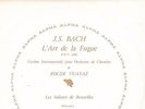 ALPHA - BACH L'ART DE LA FUGUE SOLISTES DE BRUXELLES - VAUTAZ / BOBESCO 2LP