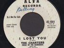 THE CHARTERS I Lost You RARE DOO WOP/R&B 45 Alva 1001 Promo LISTEN
