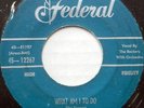THE ROCKERS 45 What am I to Do FEDERAL Doo Wop ORIGINAL PRESS #BB1481