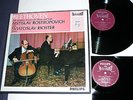 BEETHOVEN piano cello sonatas ROSTROPOVICH RICHTER hi-fi stereo 835182/83 2 lp