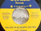 ERNIE JOHNSON You Got To Be Faithful And True 45 Duplex Records VG+ rare soul