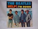 VINTAGE 45 RPM RECORD WITH DUST JACKET-THE BEATLES-HELP/I'M DOWN
