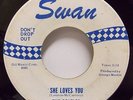 Rare Beatles 1964 Swan She Loves You b/w I'll Get You BLUE PRINT ORIGINAL RCA