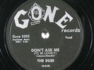 Doo Wop 78 DUBS Don't Ask Me/Darling on Gone