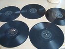 5 Elvis 78 rpm records Hound Dog Wish came true treat me nice I got stung etc.
