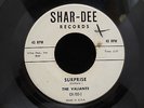 The Valiants - Surprise/Dear Cindy on Shar-Dee Records CR 703 45RPM