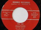 CURTIS DAVIS: Tell Me / Don't Count On Me 45 (faint label wear) rare Soul
