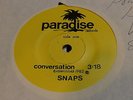 Snaps Conversation EX-/VG+ Paradise Records 80s Punk KBD Power Pop 45 RPM Record