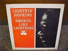 LIGHTNIN HOPKINS - Smokes Like Lightning - BLUES LP - original - N.MINT
