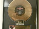 Bon Jovi 7800º Fahrenheit RIAA Gold Record award - Collector's item