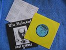THE REJECTED First Offence Australian Punk 45 1985