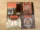4 x kreator - extreme aggression ,coma of souls ,certainty,pleasure to kill LP'S