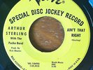 ARTHUR STERLING “AIN'T THAT RIGHT” latin soul soul 45 VERVE demo PUCHO nice HEAR
