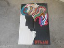 BOB DYLAN-MILTON GLASER POSTER-GREATEST HITS-2 EYE--1ST PRESS-LP-VINYL-ALBUM-US