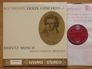 BEETHOVEN VIOLIN CONCERTO HEIFETZ MUNCH 1959 RCA LIVING STEREO SB 2047 MINT LP