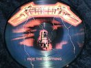 METALLICA - Ride The Lightning - 1989 RARE Red Fire Logo Vinyl LP Picture Disc