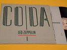 LED ZEPPELIN LP CODA ORIG GERMANY 1982 EX GATEFOLD COVER TOP COLLECTORS