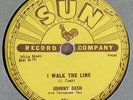 VERY RARE Johnny Cash 78 RPM on SUN No.241 - I Walk The Line - Get Rhythm - NICE