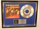 Bee Gees, Tragedy, mit Cover, Platin Record, platin Schallplatte, Award, gold