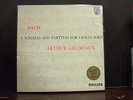 BACH: 6 SONATAS & PARTITAS FOR VIOLIN SOLO - ARTHUR GRUMIAUX 3 LP BOX SET