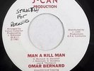 HEAR reggae 45 OMAR BERNARD Man A Kill Man J-CAN listen