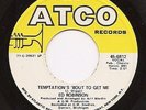 ED ROBINSON Temptation's 'Bout To Get Me / Face It  Funk Soul 45 on Atco  Listen