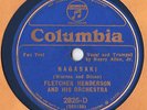 Columbia 2825-D Fletcher Henderson Orch Blue Wax 78 rpm Shellac Rare Hot Jazz