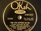 LOUIS ARMSTRONG & HIS ORCH. OKEH Lonesome Road/ You Can Depend On Me CLEAN COPY