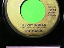 BEATLES APPLE I'LL CRY INSTEAD COIN-OP JUKEBOX 45 RECORD TS TITLE STRIP