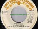 THE VOICES OF EAST HARLEM - CASHING IN - JUST SUNSHINE  M-  70'S NORTHERN SOUL