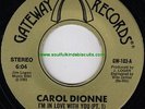 CAROL DIONNE - I'M IN LOVE WITH YOU - GATEWAY RECORDS  M-  Killer modern soul