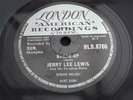 JERRY LEE LEWIS BREAK UP RARE 78 RPM RECORD 1958