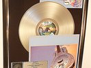 Dire Straits, Brothers In Arms, mit Cover, Platin Record, Schallplatte, gold