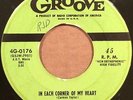 Doo Wop 45 THE NITECAPS In Each Corner of My Heart on Groove #0176 LISTEN
