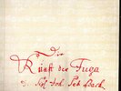 BACH Die Kunst der Fuge ZAGREB STRING QUARTET Jugoton LSY-62027 2LP Box LowSHIP