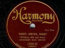 MEMPHIS HOT SHOTS - SHOUT, SISTER, SHOUT - HARMONY 78 RPM