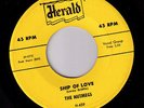 doo wop 45 The Nutmegs Ship of Love Rock Me VG+ orig 1955 Herald H-459 New Haven