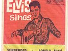 Elvis 45 AUSTRALIA art sleeve RCA Victor Surrender/Lonely Man  101661  RARE