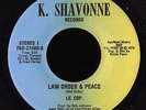 Disco Modern Soul 45   Le Cop   Law Order & Peace   K. Shavonne   mp3 rare NM