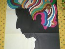 Bob Dylan PSYCHEDELIC MILTON GLASER POSTER / original from Greatest Hits LP