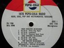 VARIOUS    PEPSI COLA1705     COMMERCIALS  1970   VG-  $40.00